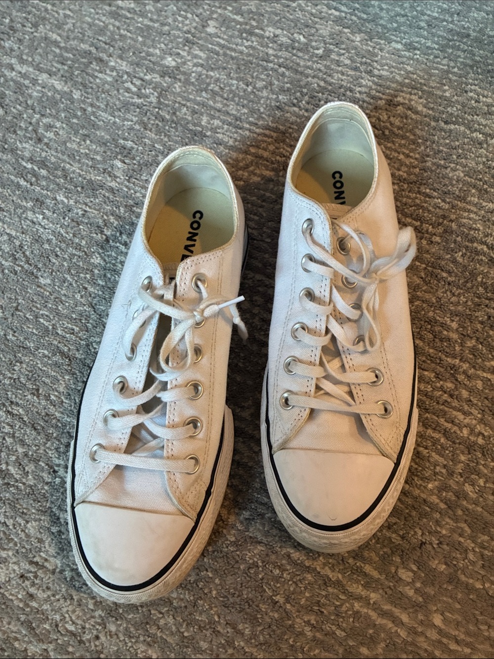 Converse Chuck Taylor All Star Lift Double Stack Platform White Size 10